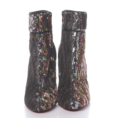 Christian Louboutin Paillettes Moulamax 100 Booties 36.5 Multicolor 4 of 12