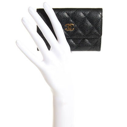 Chanel Caviar Quilted Flap Card Holder Black 2 of 9