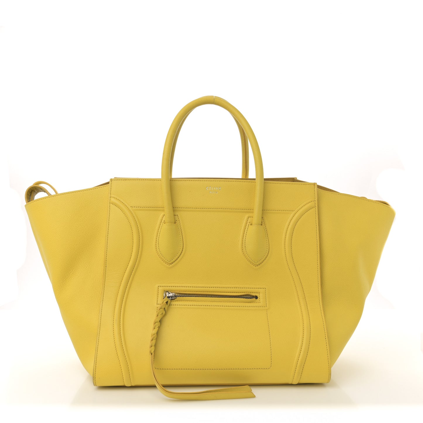 Grained Calfskin Medium Phantom Luggage Yellow
