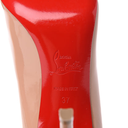 Christian Louboutin Patent Pigalle 100 Pumps 37 Nude 9 of 10