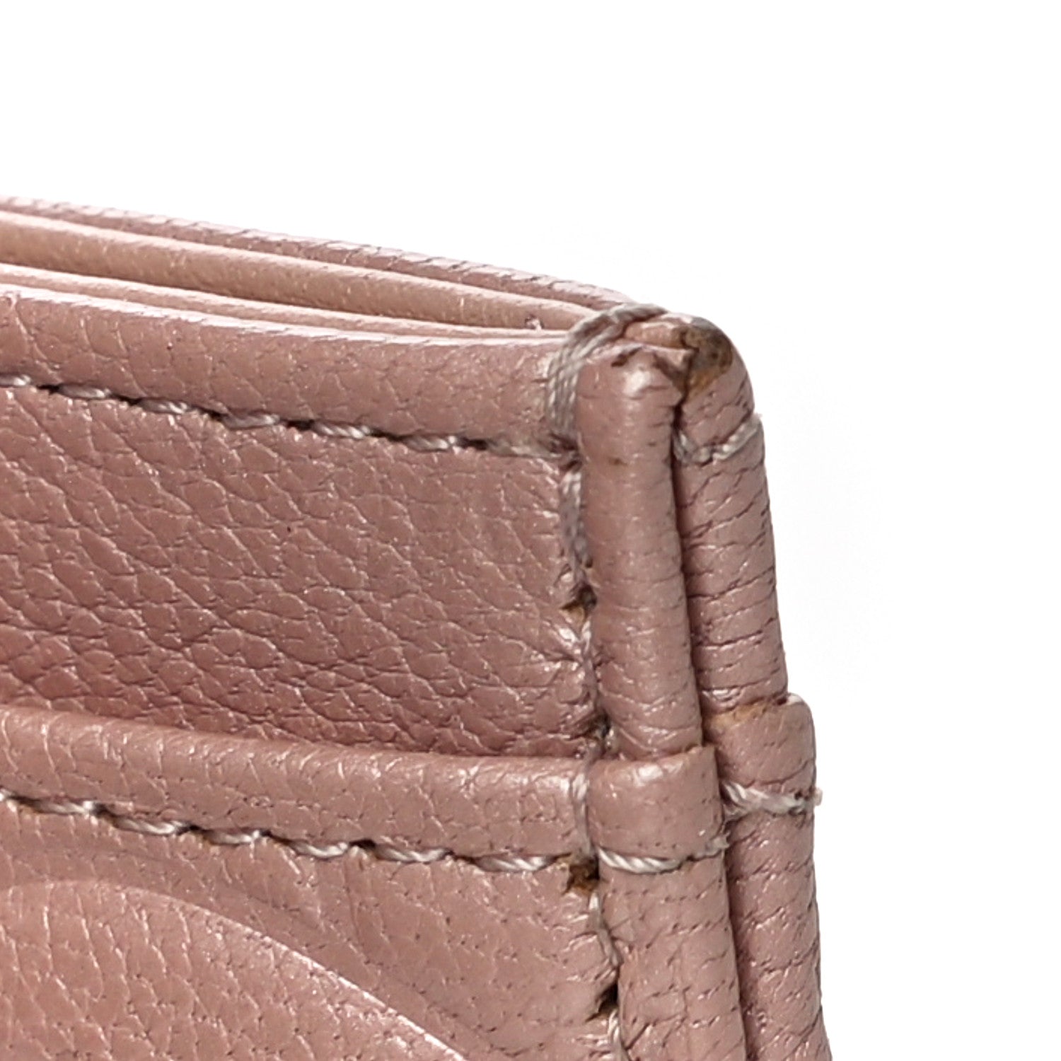 Chanel Goatskin Camellia Embossed Card Holder Light Pink 12 of 15