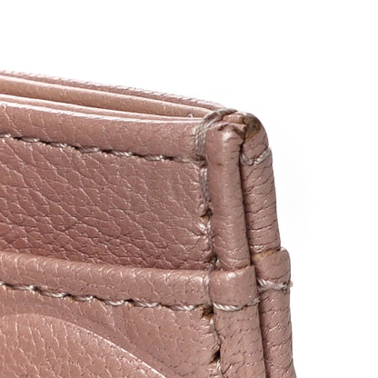 Chanel Goatskin Camellia Embossed Card Holder Light Pink 12 of 15