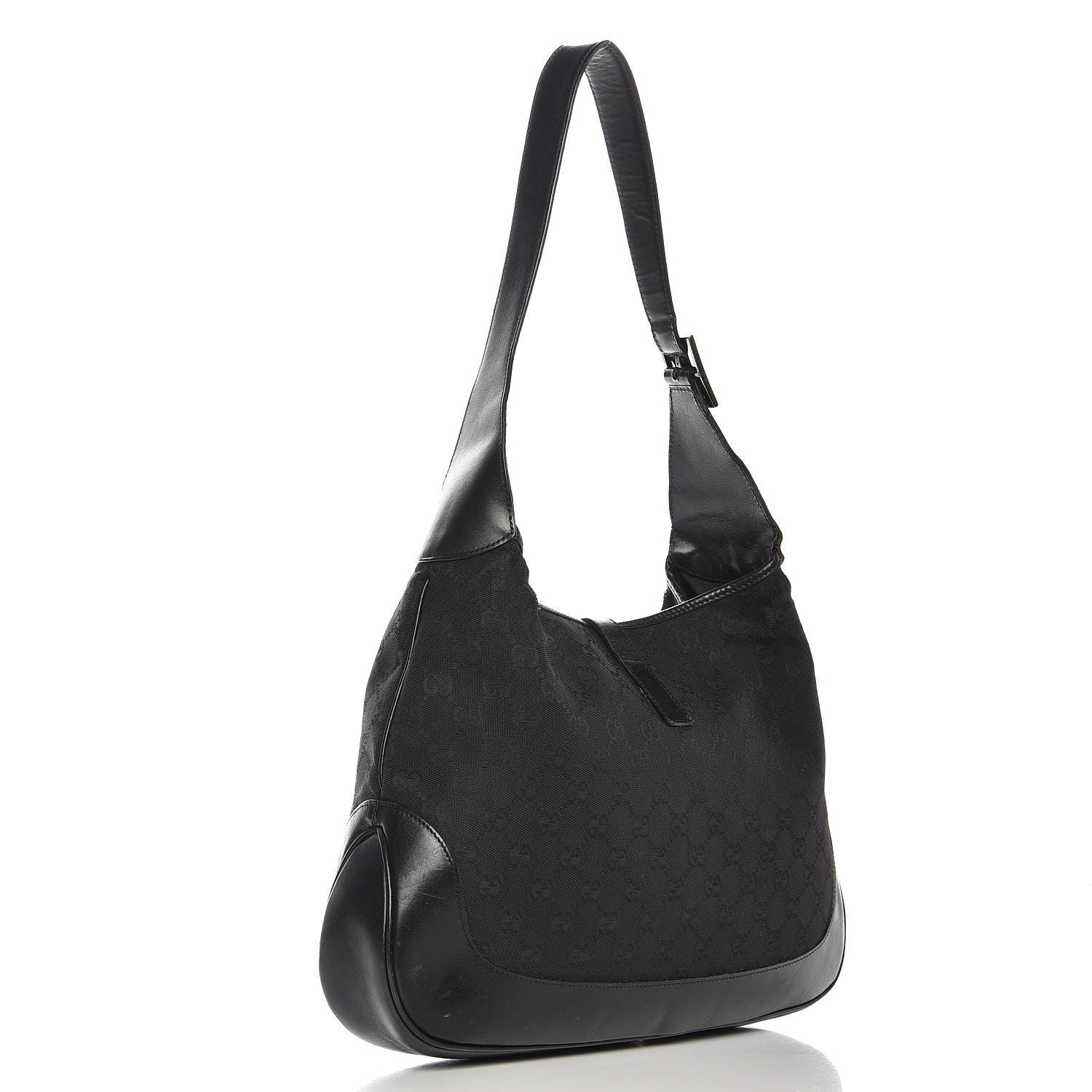 Gucci Monogram Small Jackie O Hobo Black 3 of 17