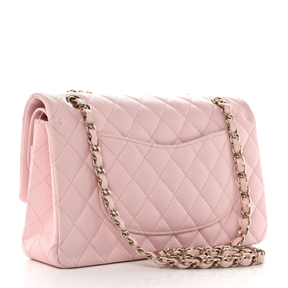 Chanel Caviar Quilted Medium Double Flap Light Pink 3 of 10