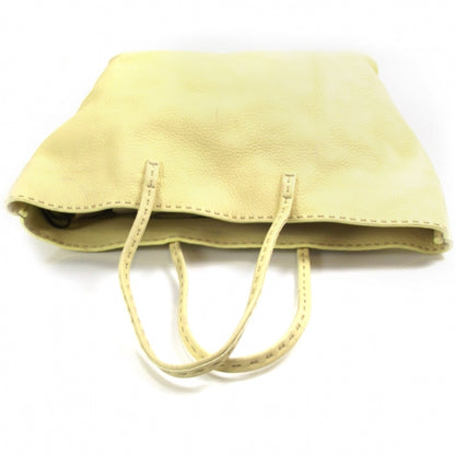 Fendi Calfskin Romano Selleria Shopper Tote Buttercream 6 of 9