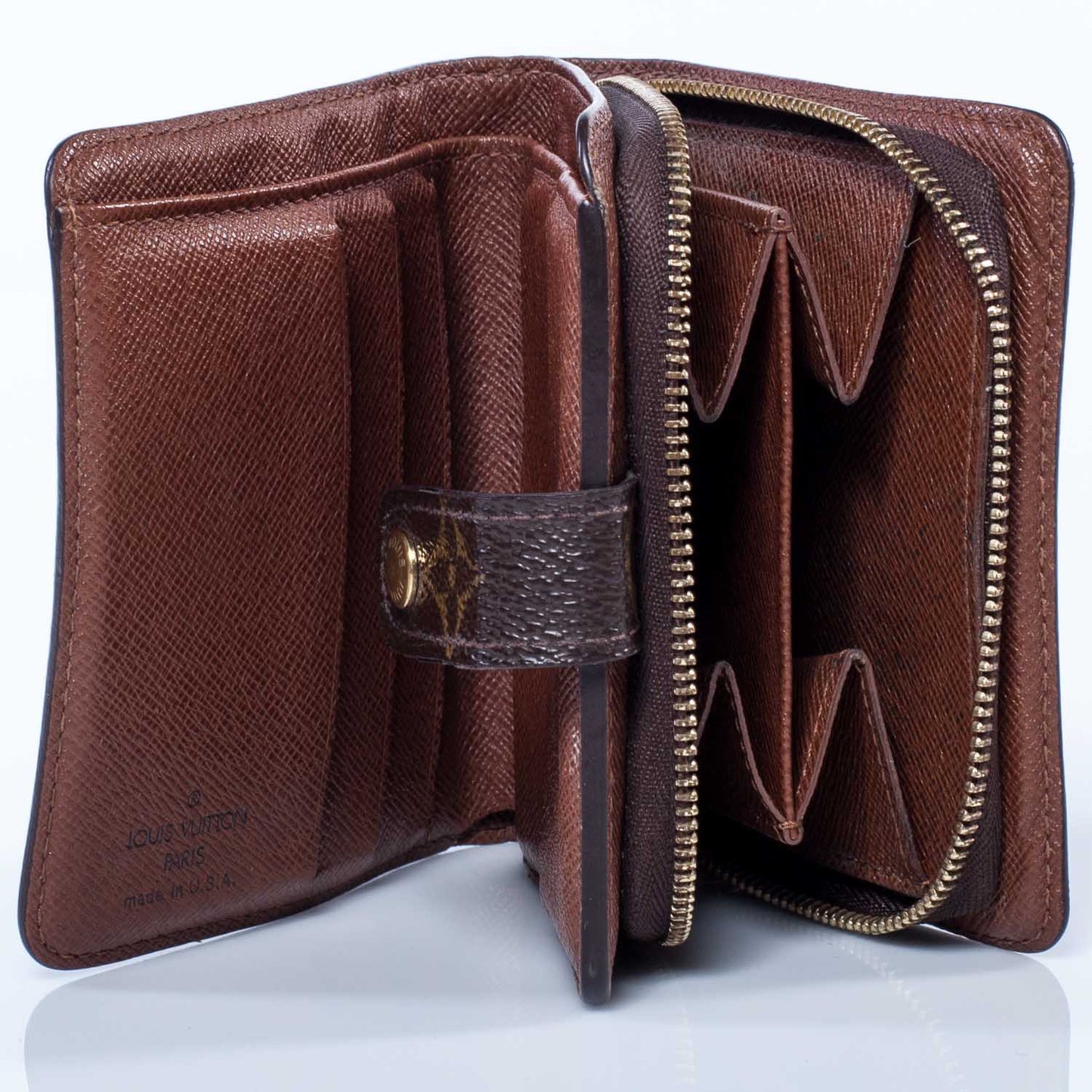 Monogram Compact Zippe Zipped Wallet
