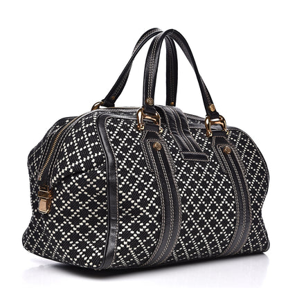 Gucci Diamante Calfskin Large Aviatrix Boston Black 3 of 16