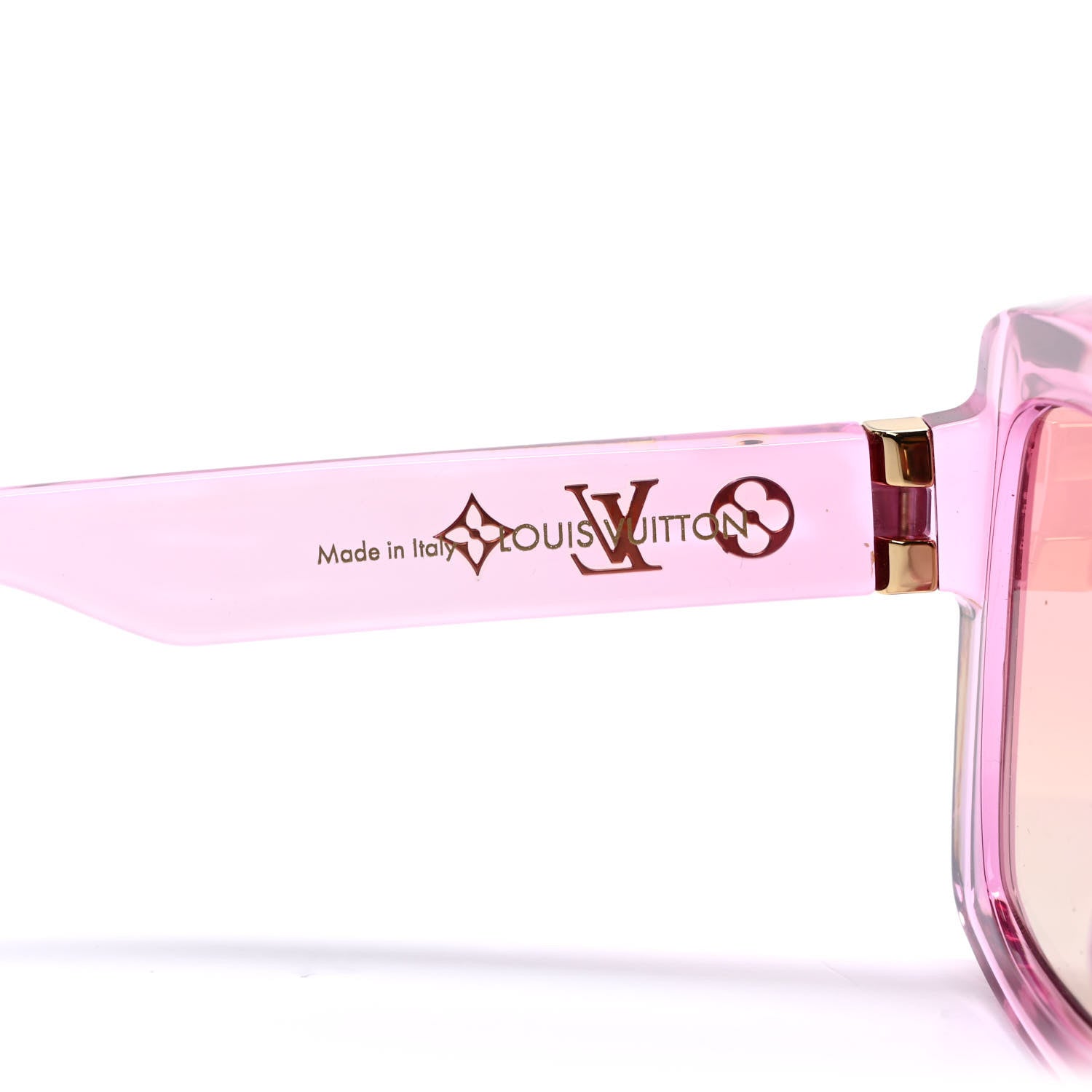 Louis Vuitton Acetate Square Loya Transparent Sunglasses Z1459E