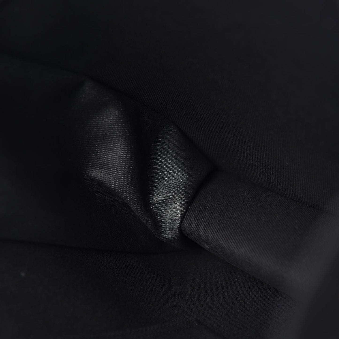 Linen Calfskin Rive Gauche Tote Black