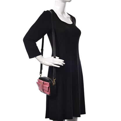 Prada Nappa Zippers Bow Clutch Black Geranio 2 of 11