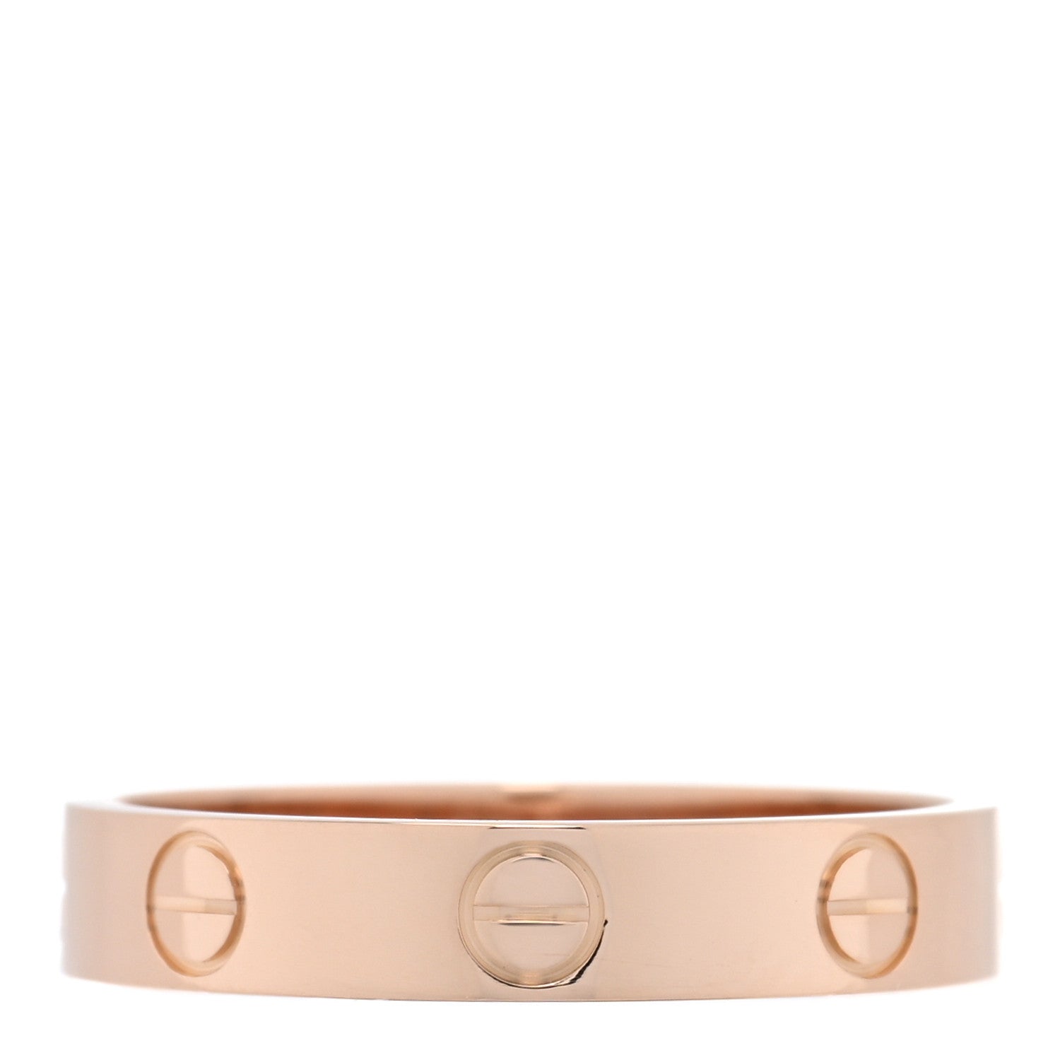 Cartier 18K Pink Gold 3.5mm LOVE Wedding Band Ring 53 6.5 3 of 4