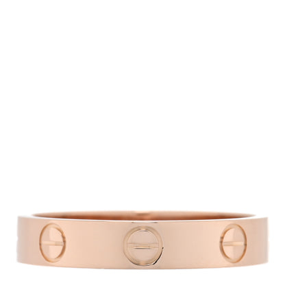 Cartier 18K Pink Gold 3.5mm LOVE Wedding Band Ring 53 6.5 3 of 4