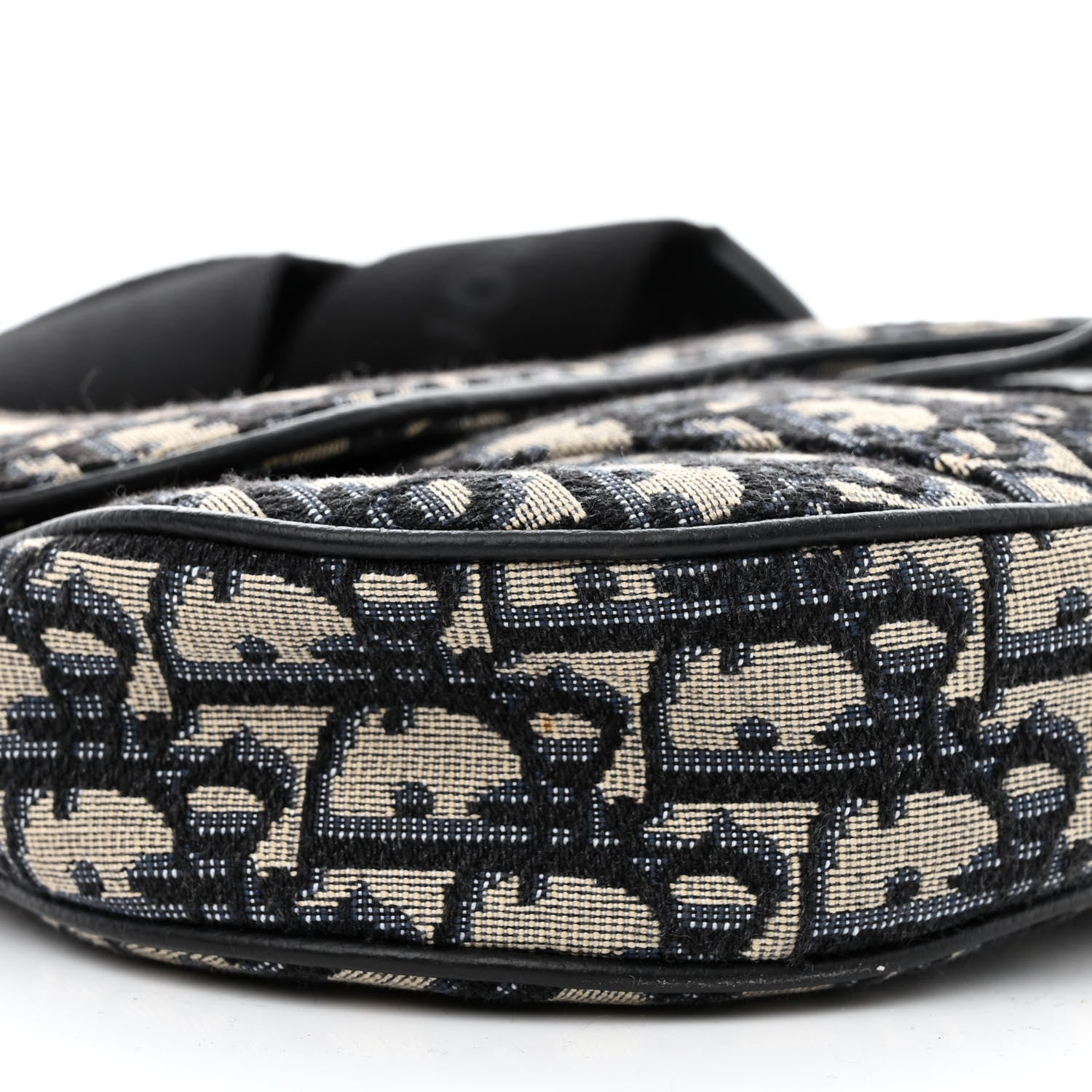Christian Dior Oblique Mens Saddle Bag Blue 9 of 12