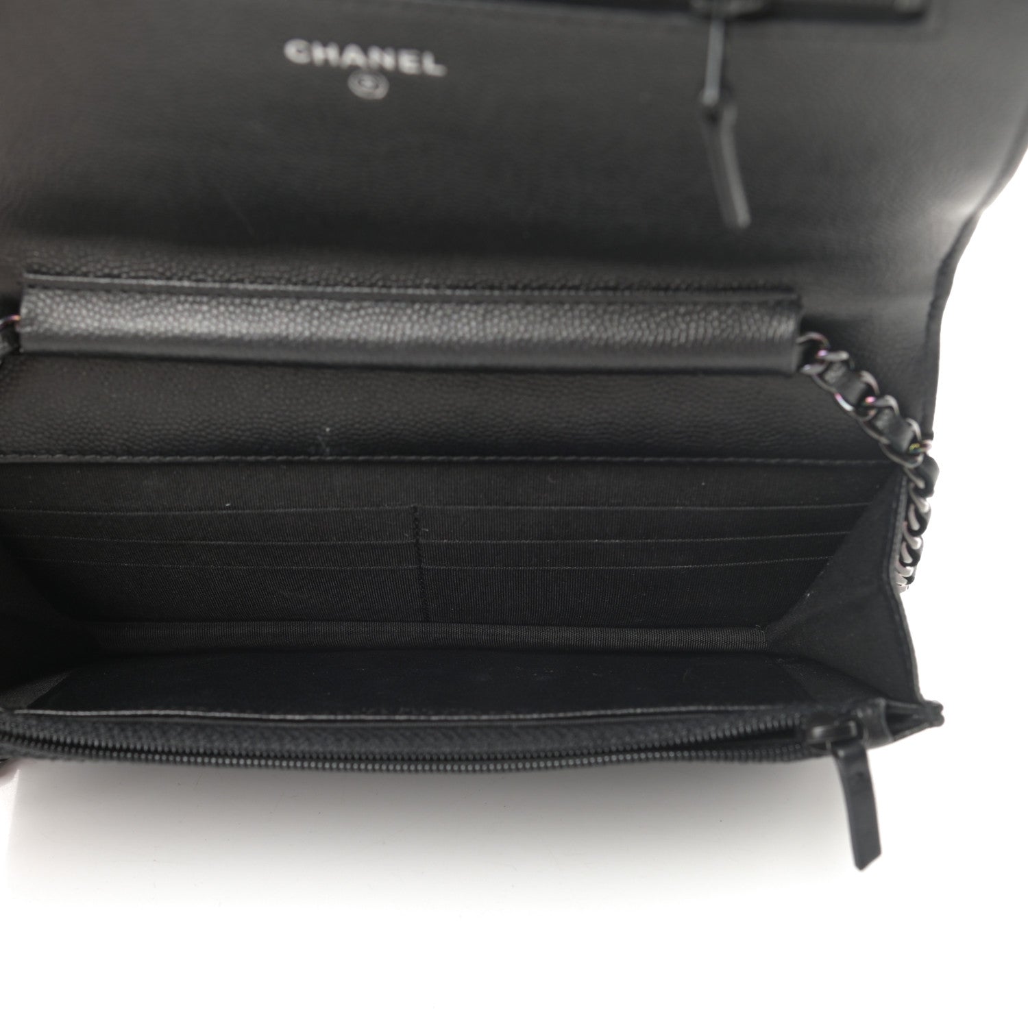 Chanel Caviar Quilted Boy Wallet On Chain WOC So Black 5 of 14