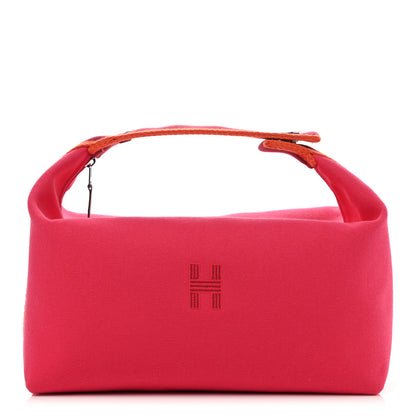 Hermes Canvas Large Bride-A-Brac Pouch Hibiscus 1 of 9