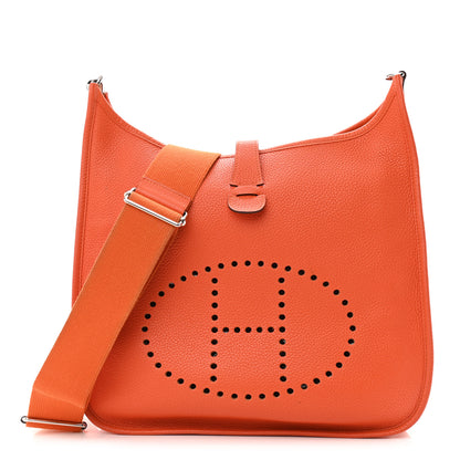 Hermes Taurillon Clemence Evelyne III GM Orange 1 of 18
