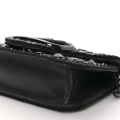 Valentino Garavani Crystal Nappa Monochrome Vlogo Small Loco Shoulder Bag Black 8 of 8