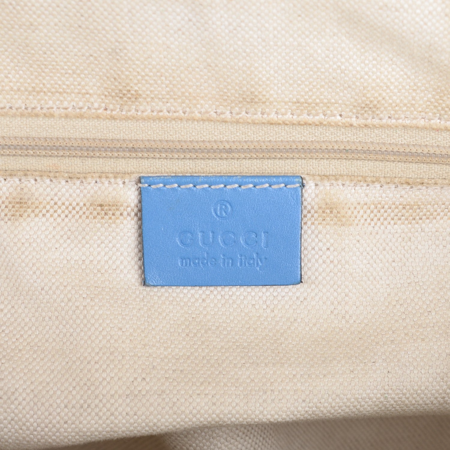 Gucci Monogram Medium Sukey Tote Blue 6 of 7
