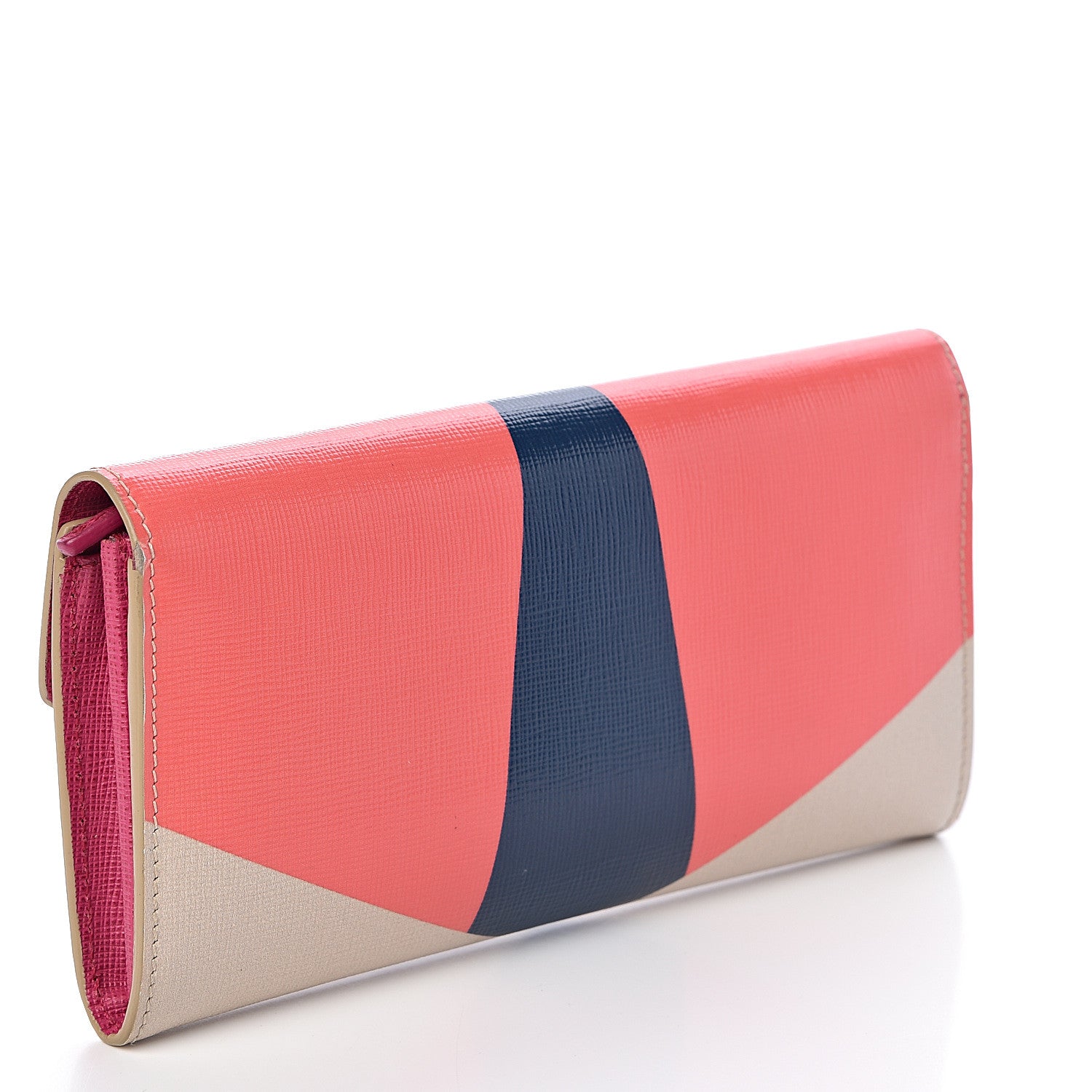 Fendi Vitello Elite Crystal Eye Monster Simply Continental Wallet Bellini Multicolor 3 of 8