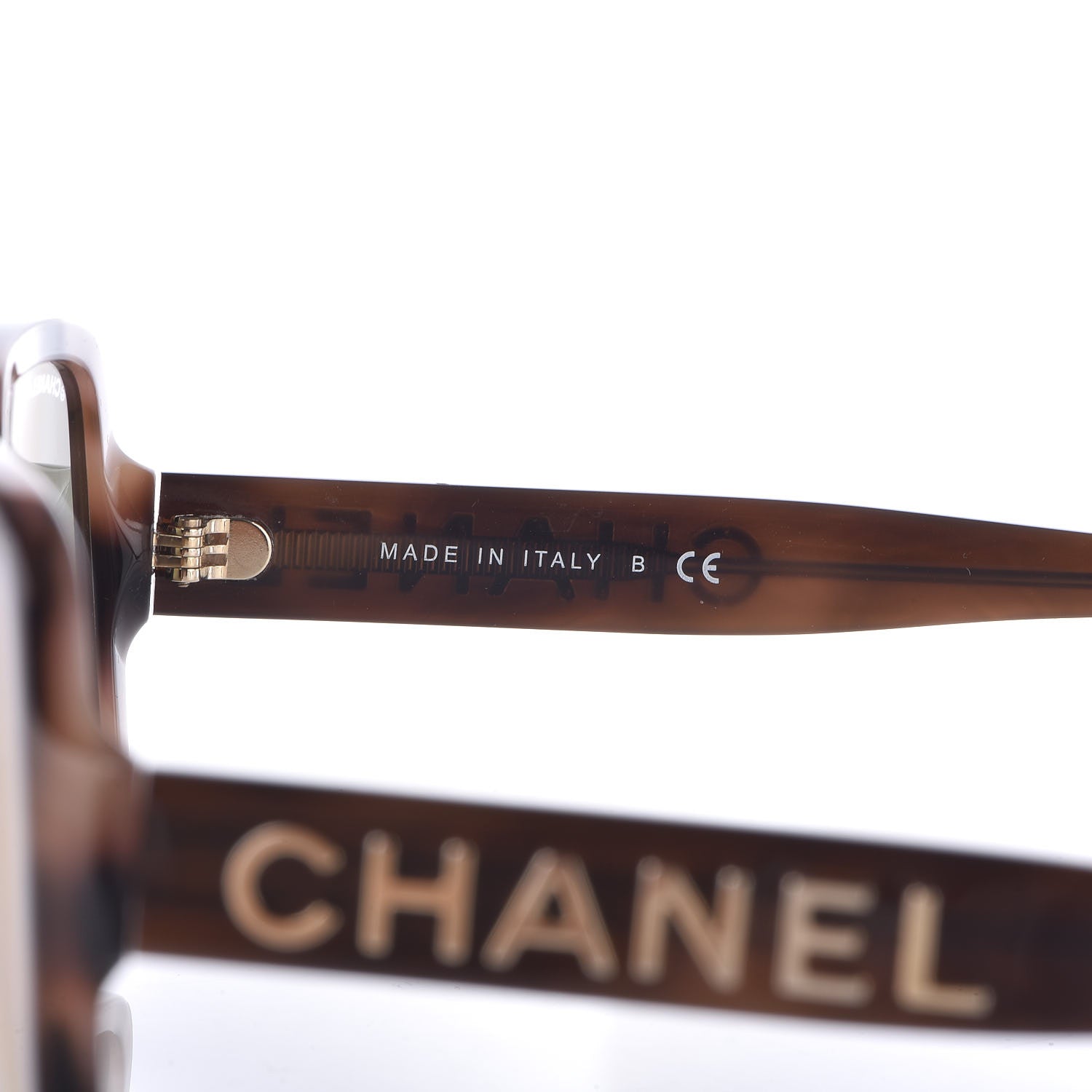 Chanel Acetate 24K Gold Mirror Square Sunglasses 5408 Brown 6 of 8