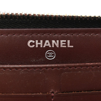 Chanel Caviar Quilted Large Gusset Zip Around Wallet Black 6 of 15
