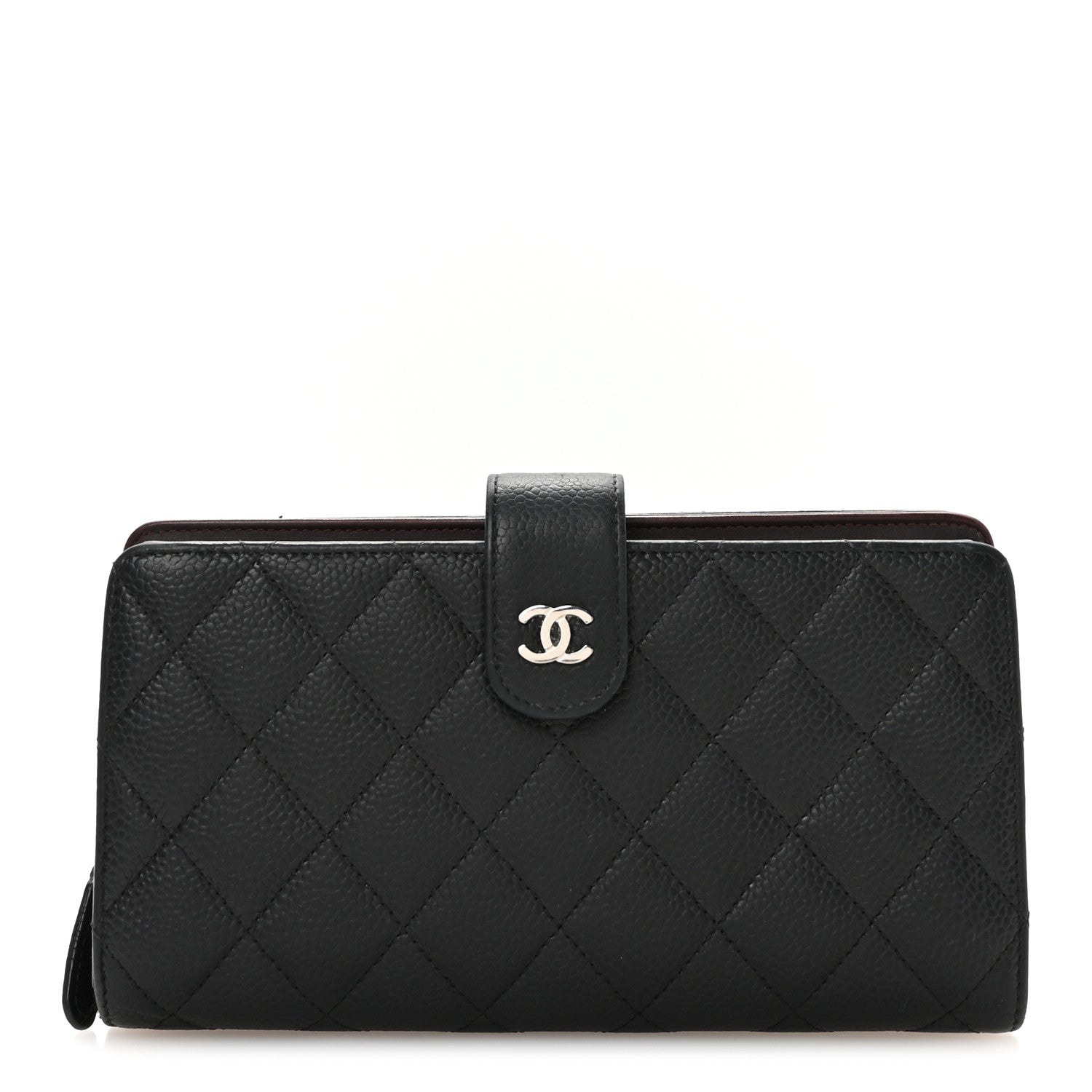 Chanel Caviar Quilted CC French Wallet Black 1 of 10