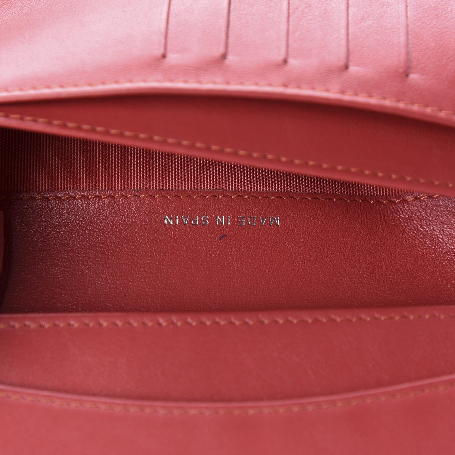 Chanel Patent Calfskin Quilted Yen Wallet Dark Pink 9 of 10