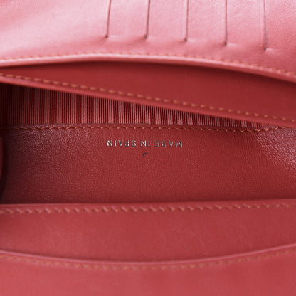 Chanel Patent Calfskin Quilted Yen Wallet Dark Pink 9 of 10
