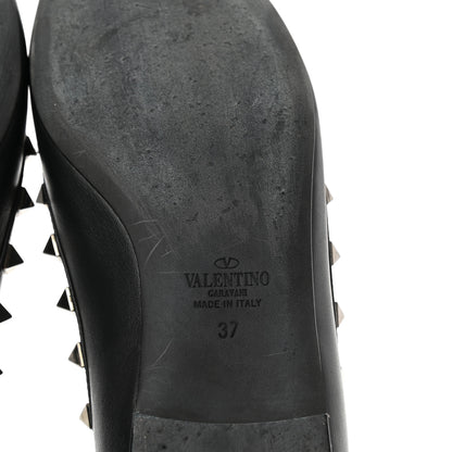 Valentino Garavani Nappa Rockstud Ballerina Flats 37 Black 6 of 9
