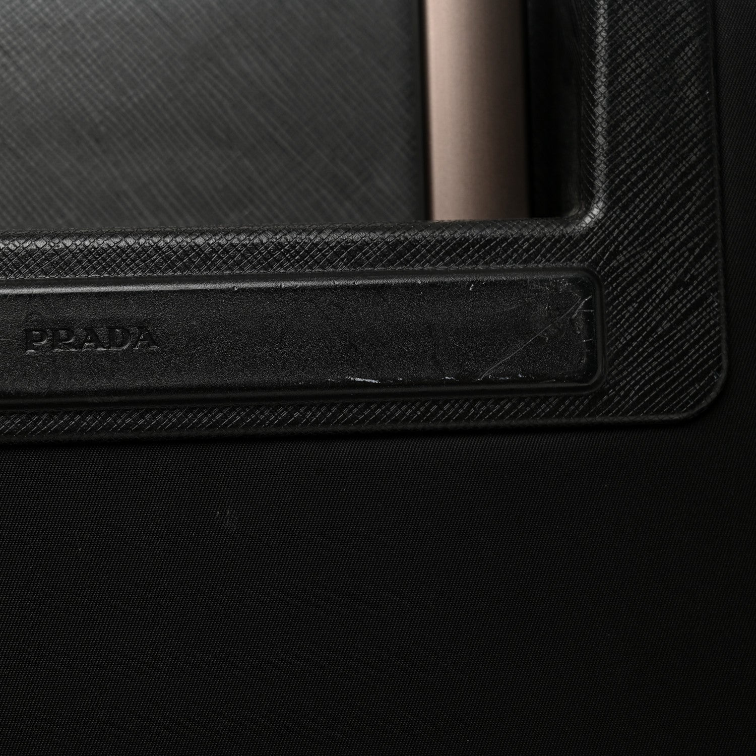 Prada Tessuto Nylon Saffiano Trolley Luggage Black 13 of 13