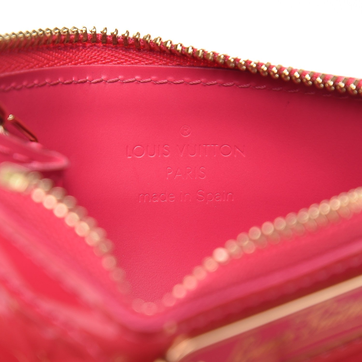 Louis Vuitton Vernis Key Pouch Rose Pop 6 of 7