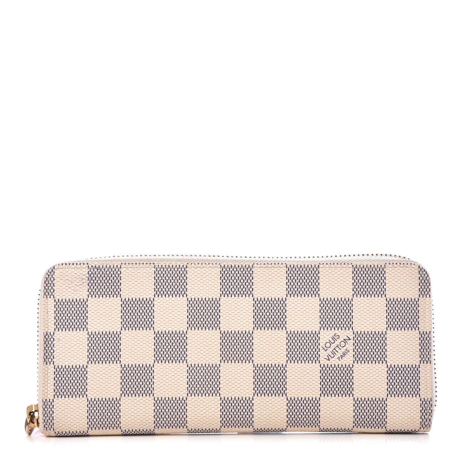 Louis Vuitton Damier Azur Clemence Wallet Rose Ballerine 1 of 8