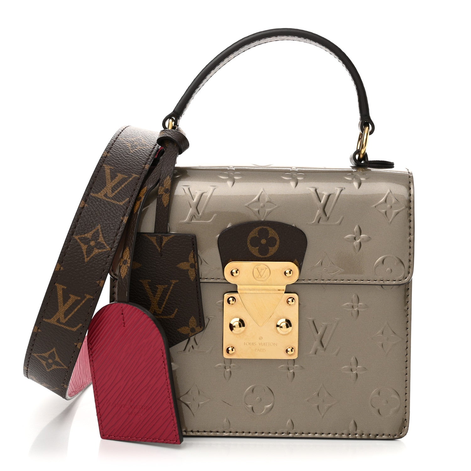 Louis Vuitton Vernis Epi Monogram Spring Street Champagne Metallise 1 of 11