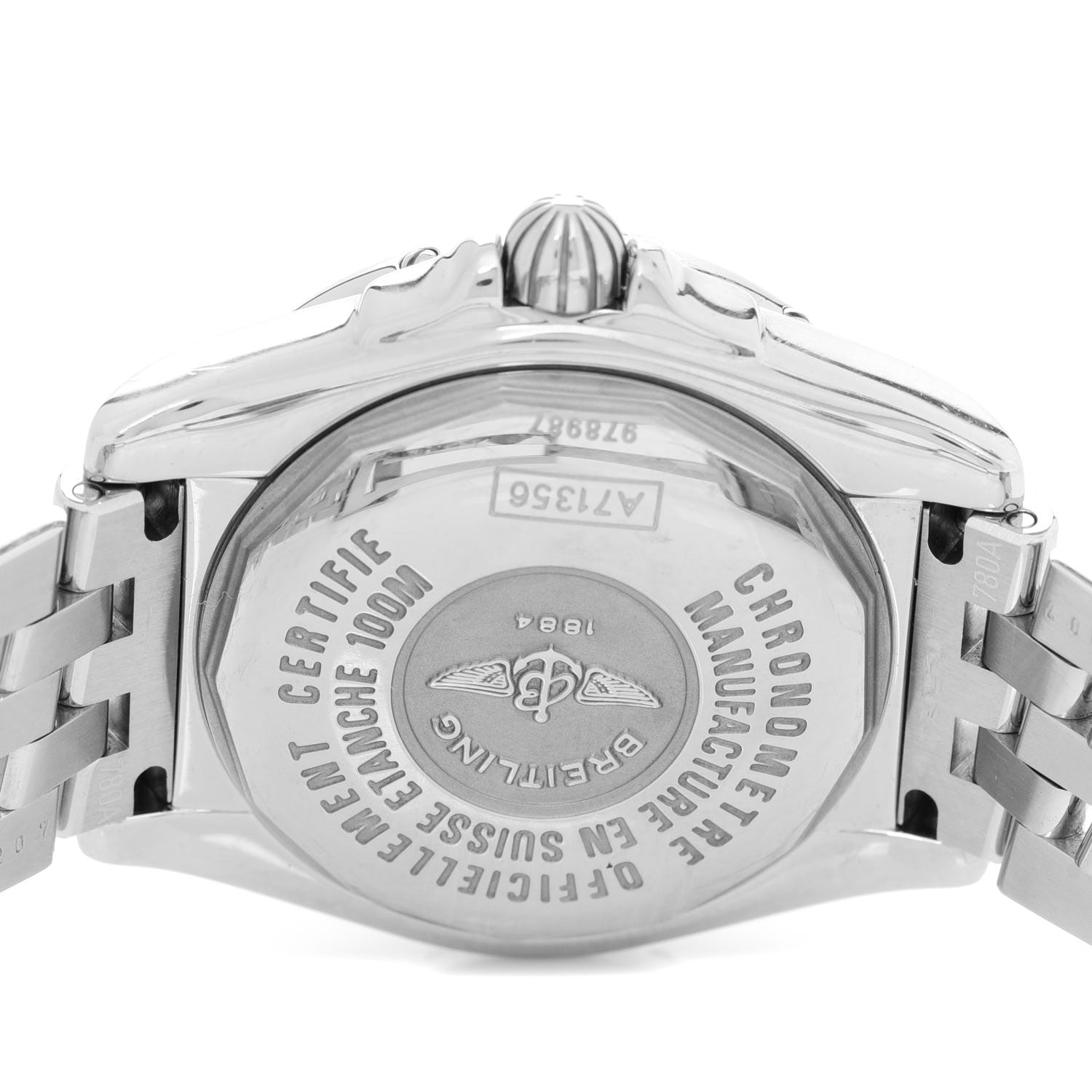 Breitling Stainless Steel Diamond 32mm Lady Cockpit Quartz Watch A71356 4 of 5