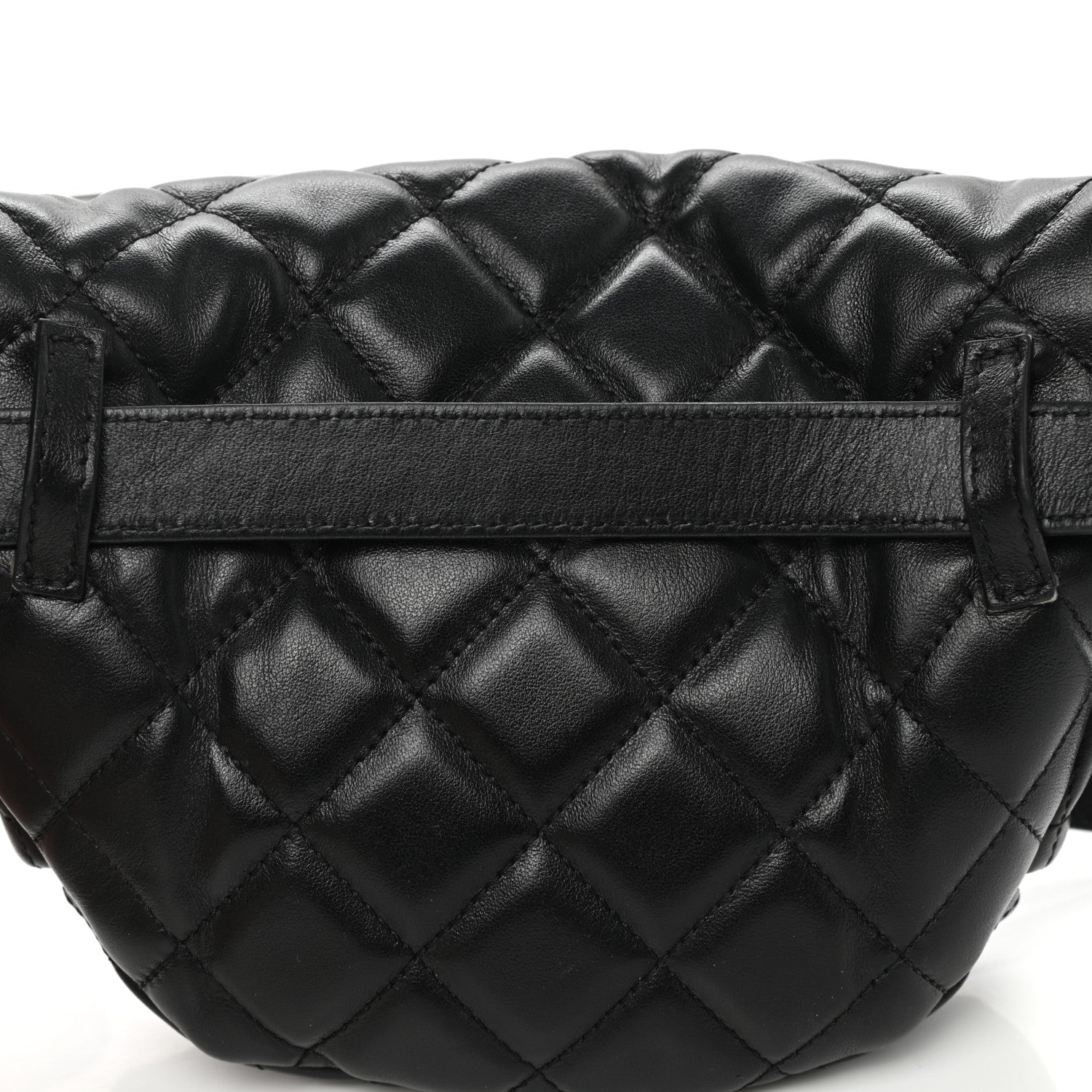 Chanel Lambskin Quilted Waist Belt Bag Black 12 of 16
