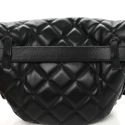 Chanel Lambskin Quilted Waist Belt Bag Black 12 of 16