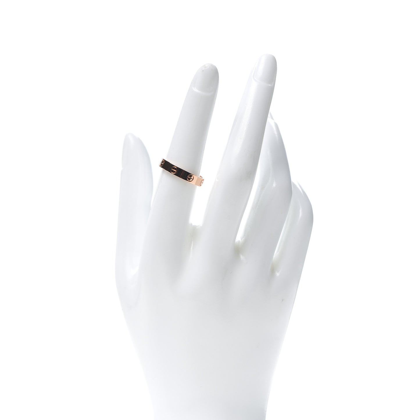 18K Pink Gold 3.5mm LOVE Wedding Band Ring 54 6.75