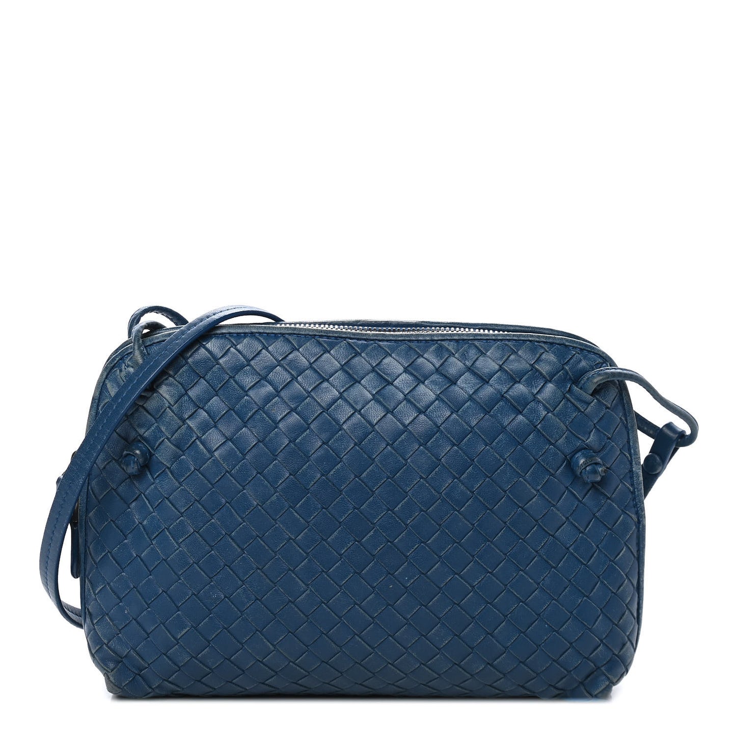 Nappa Intrecciato Nodini Bag Petrol Blue