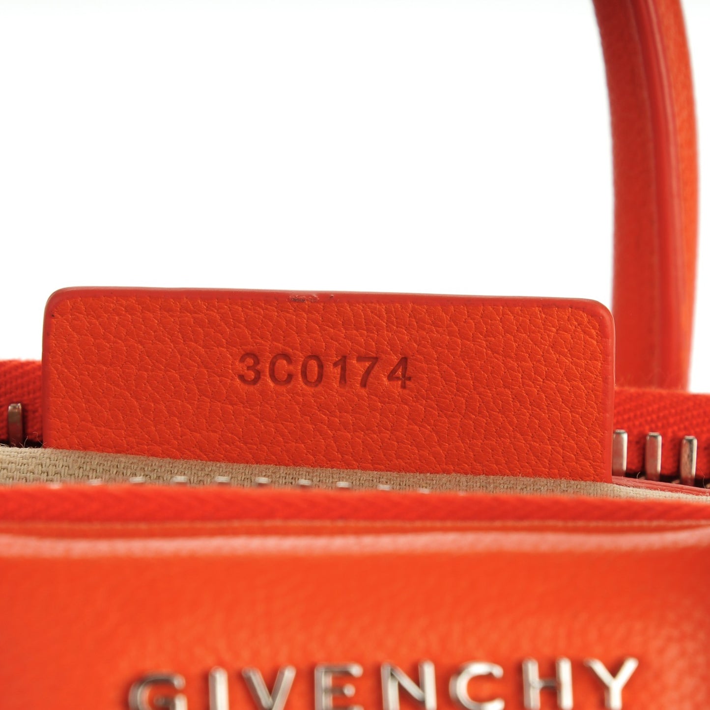 Sugar Goatskin Mini Antigona Burnt Orange