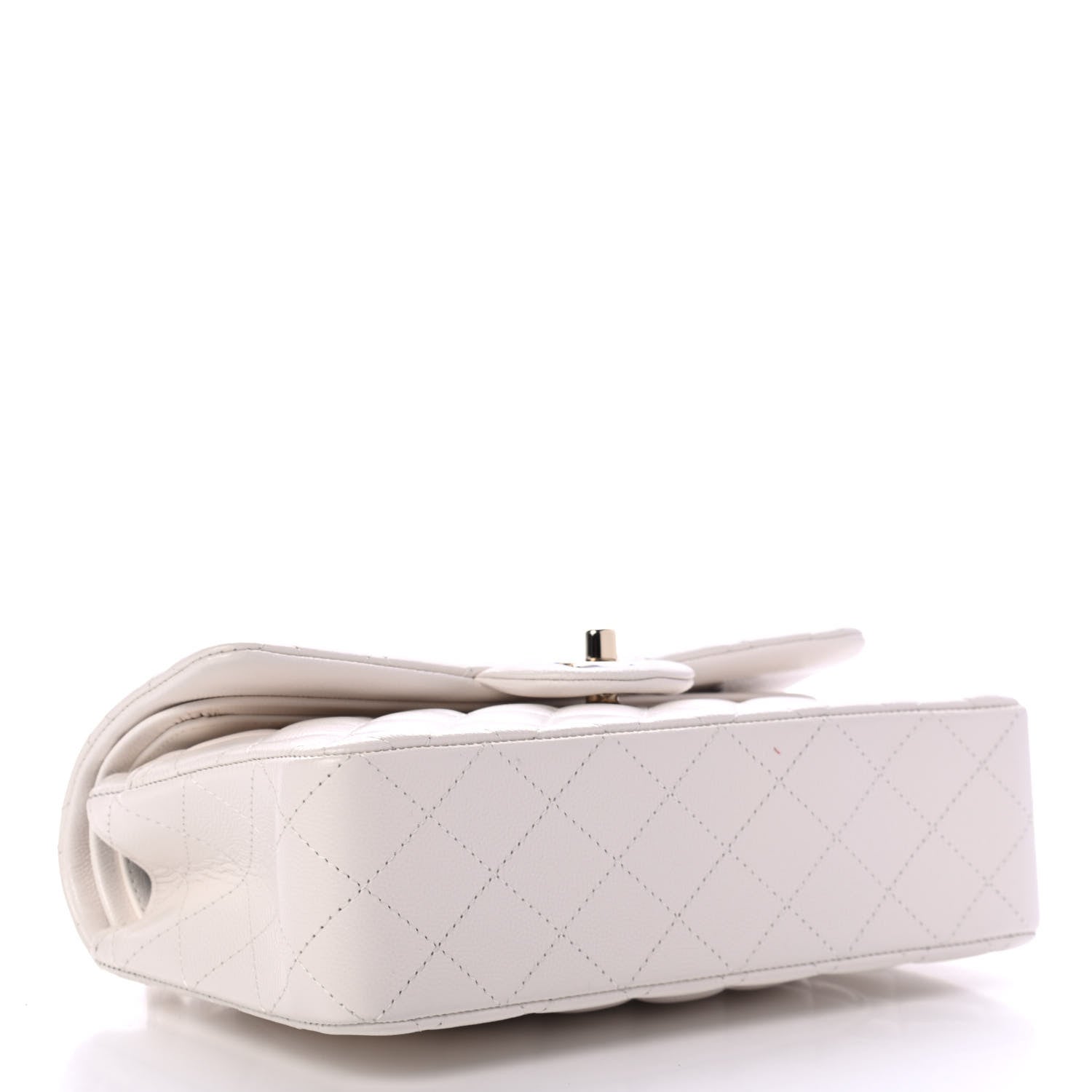 Chanel Caviar Quilted Small Double Flap White 3 of 4