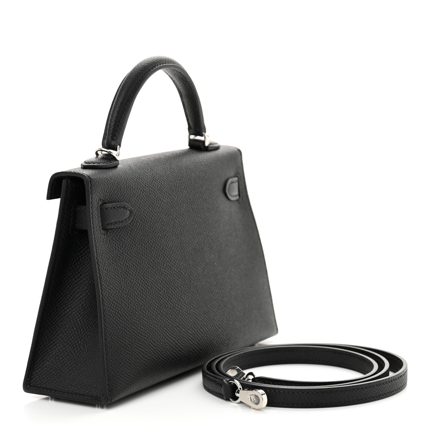 Hermes Epsom Mini Kelly Sellier 20 Black 3 of 12