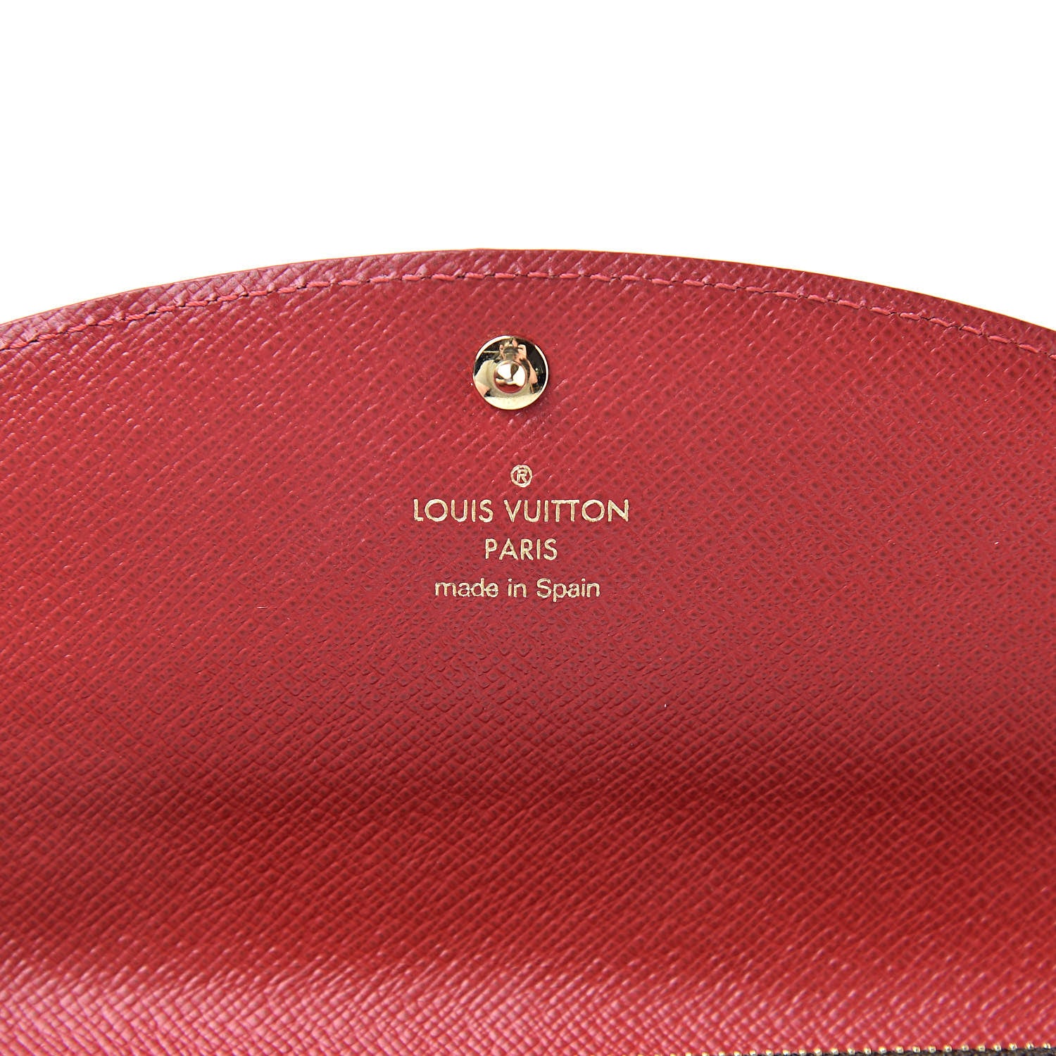 Louis Vuitton Damier Ebene Caissa Wallet Cherry 6 of 7
