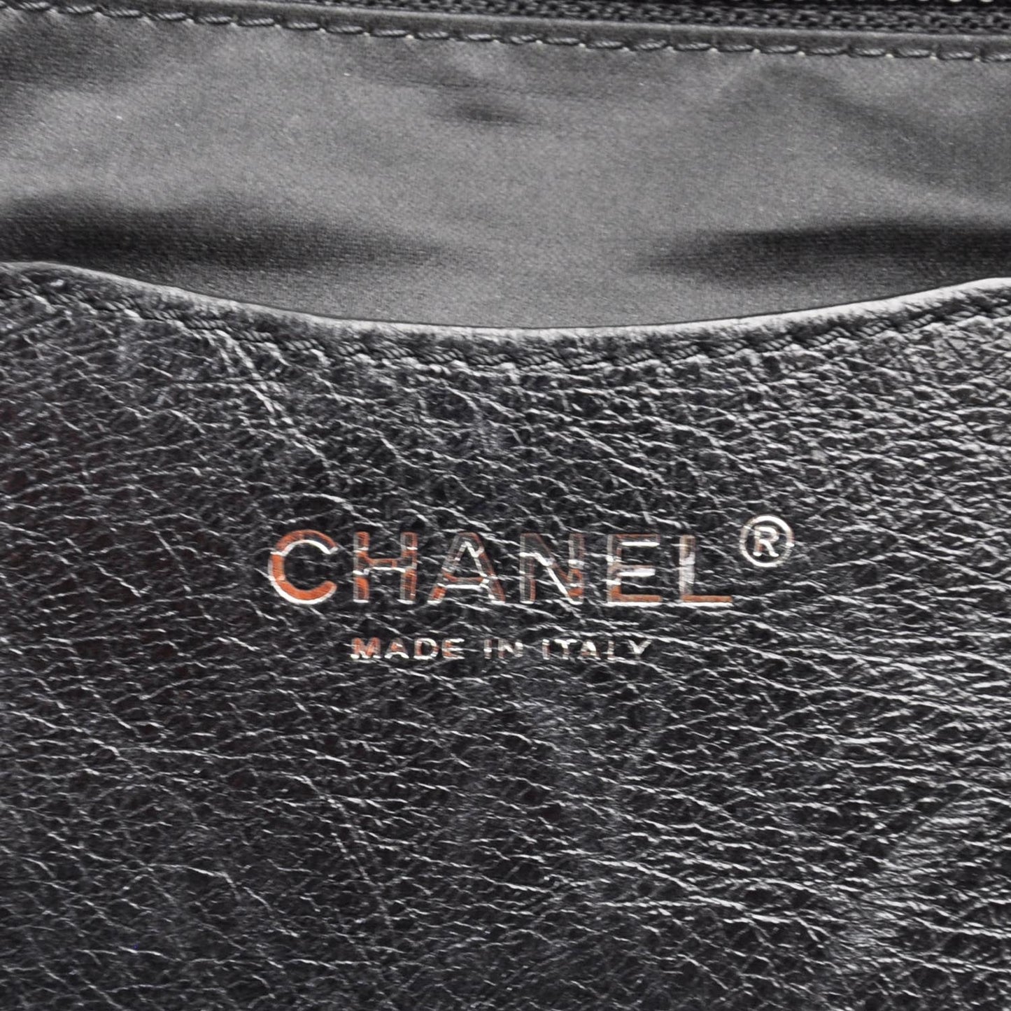 Glazed Calfskin On The Road Tote Black