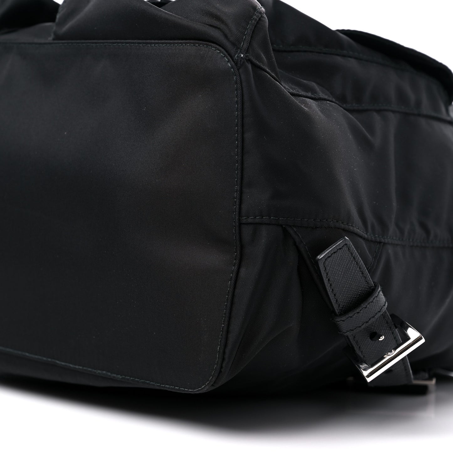 Re-Nylon Saffiano Medium Backpack Black