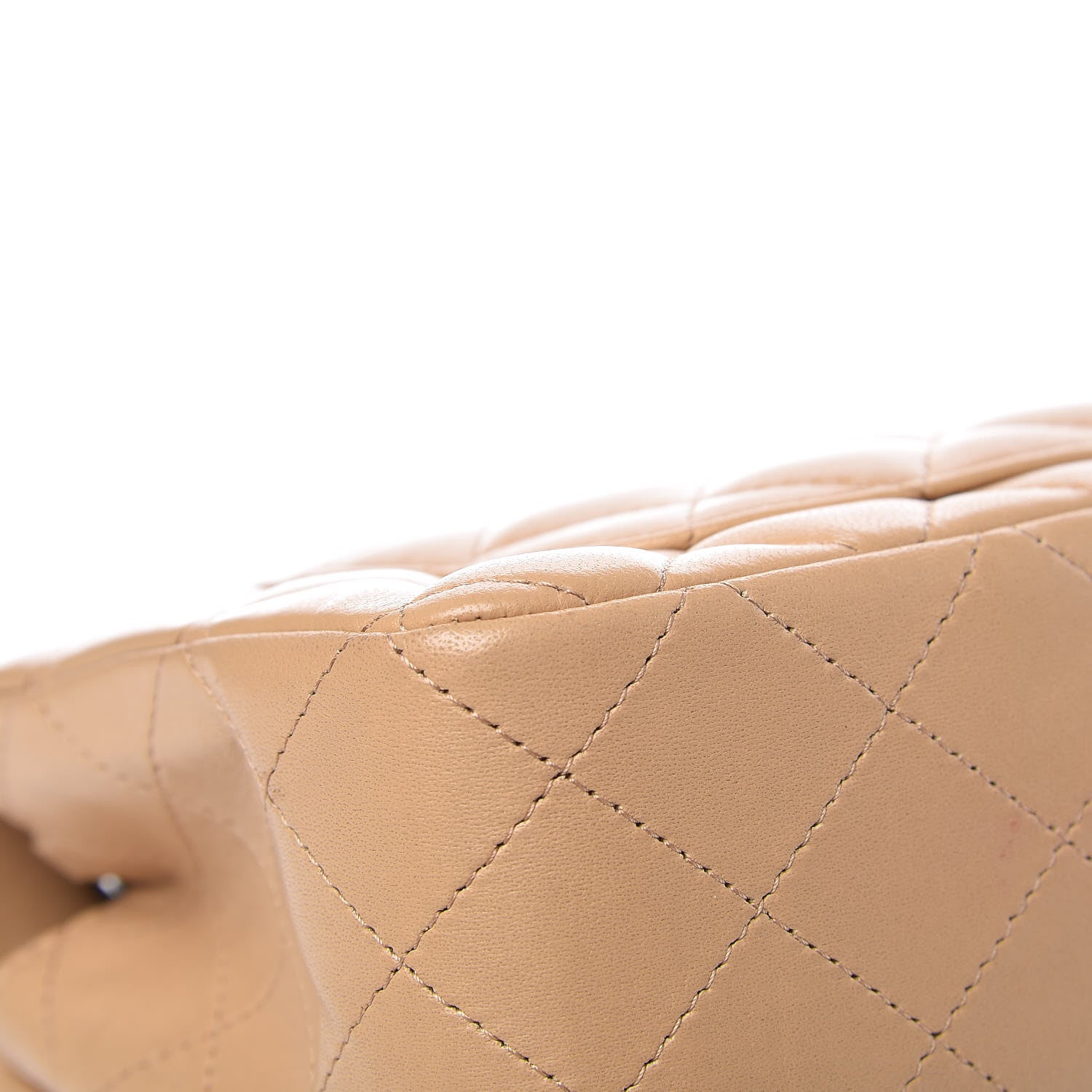 Chanel Lambskin Quilted Mini Rectangular Flap Beige 10 of 12