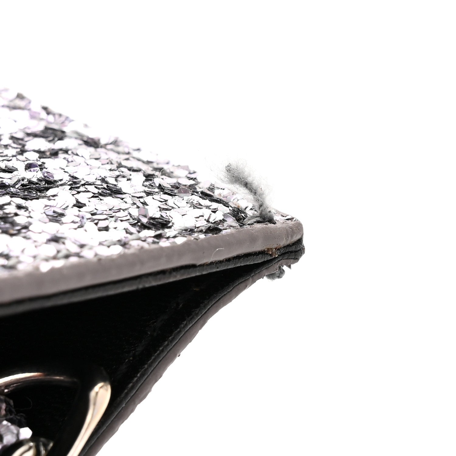 Saint Laurent Glitter Monogram Galactica Satchel Silver 10 of 10