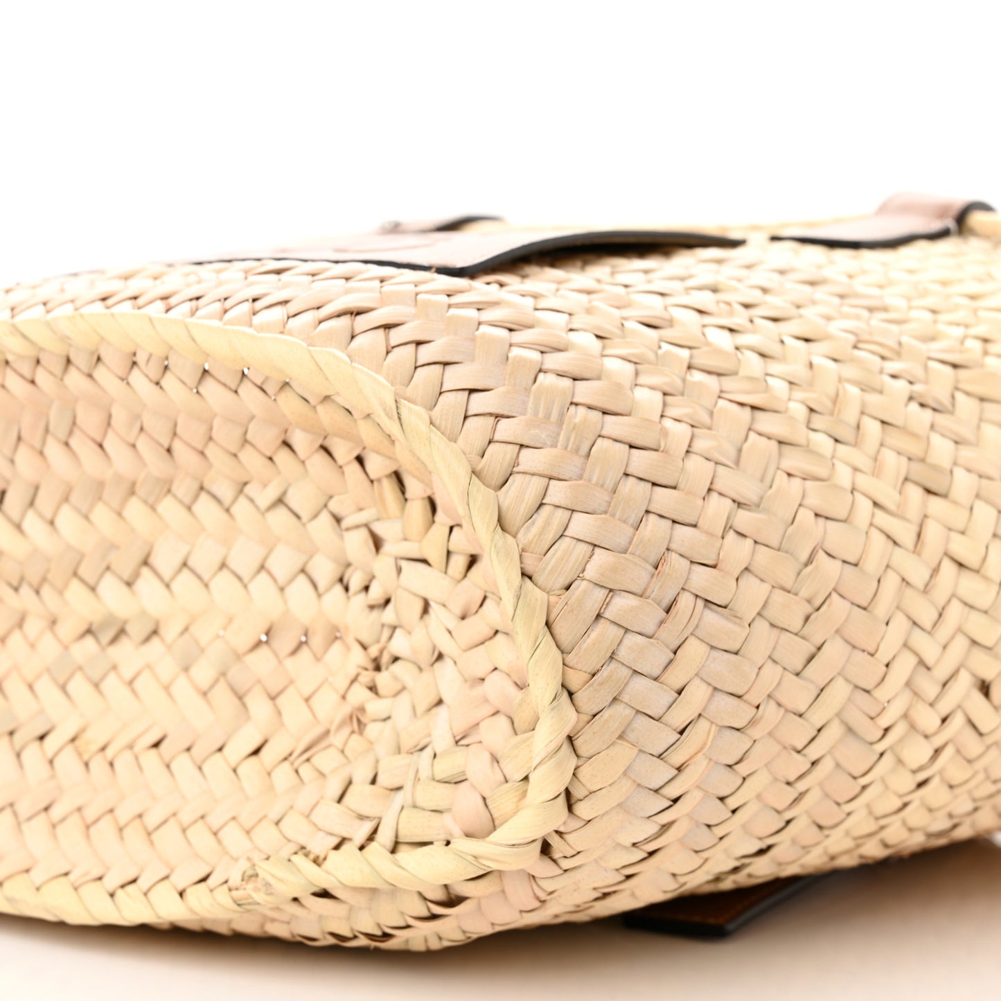 Raffia Basket Tote Bag Natural Tan