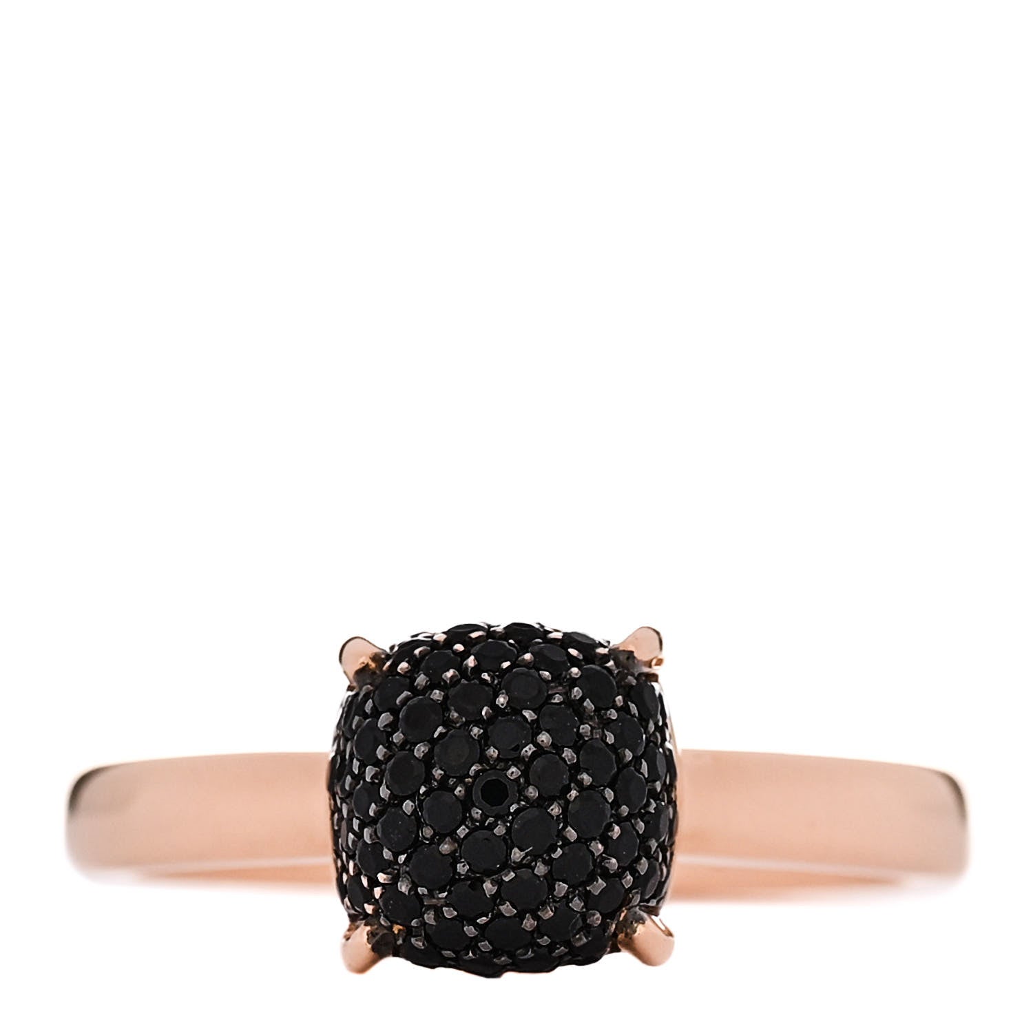 Tiffany 18K Rose Gold Black Spinel 7mm Paloma Picasso Sugar Stacks Ring 49 5 1 of 6