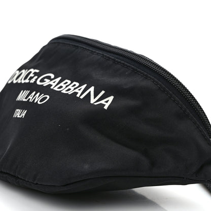 Dolce & Gabbana DOLCE GABBANA Nylon Logo Belt Bag Black 8 of 8
