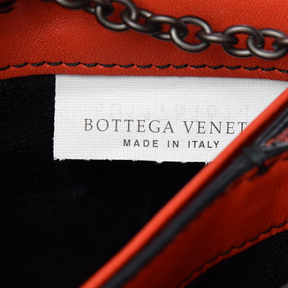 Bottega Veneta Embroidered Nappa Continental Wallet on Chain China Red 7 of 9